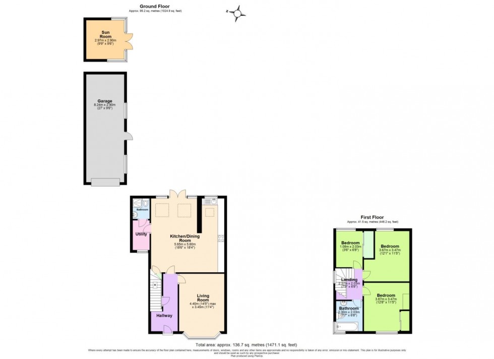 Floorplan for Victoria Road, Bunny, Nottingham